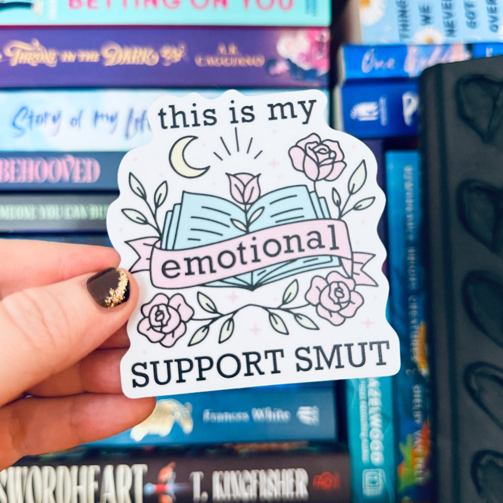 This is My Emotional Support Smut Sticker / Removable Bookish Decal