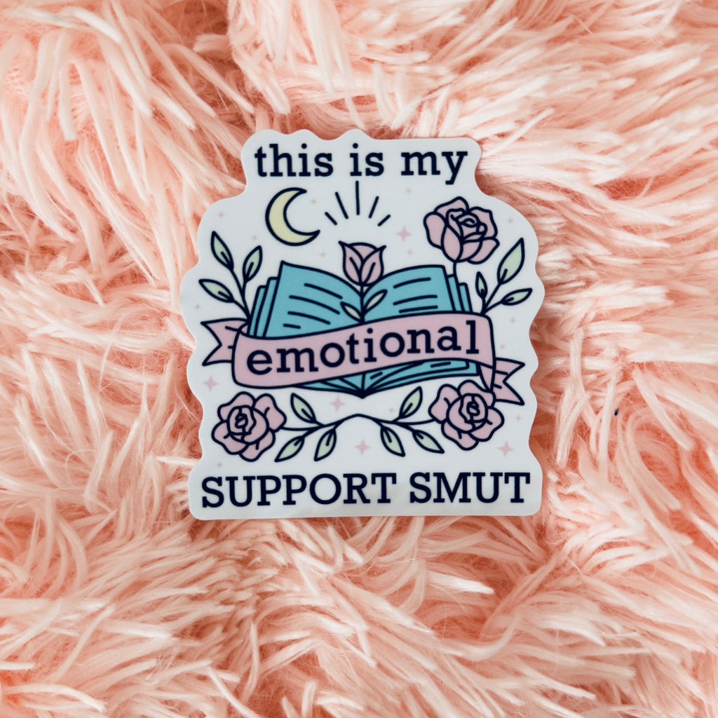 This is My Emotional Support Smut Sticker / Removable Bookish Decal