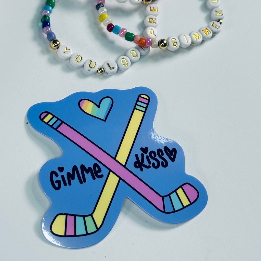 Gimme Kiss Semi-Permanent Vinyl Sticker