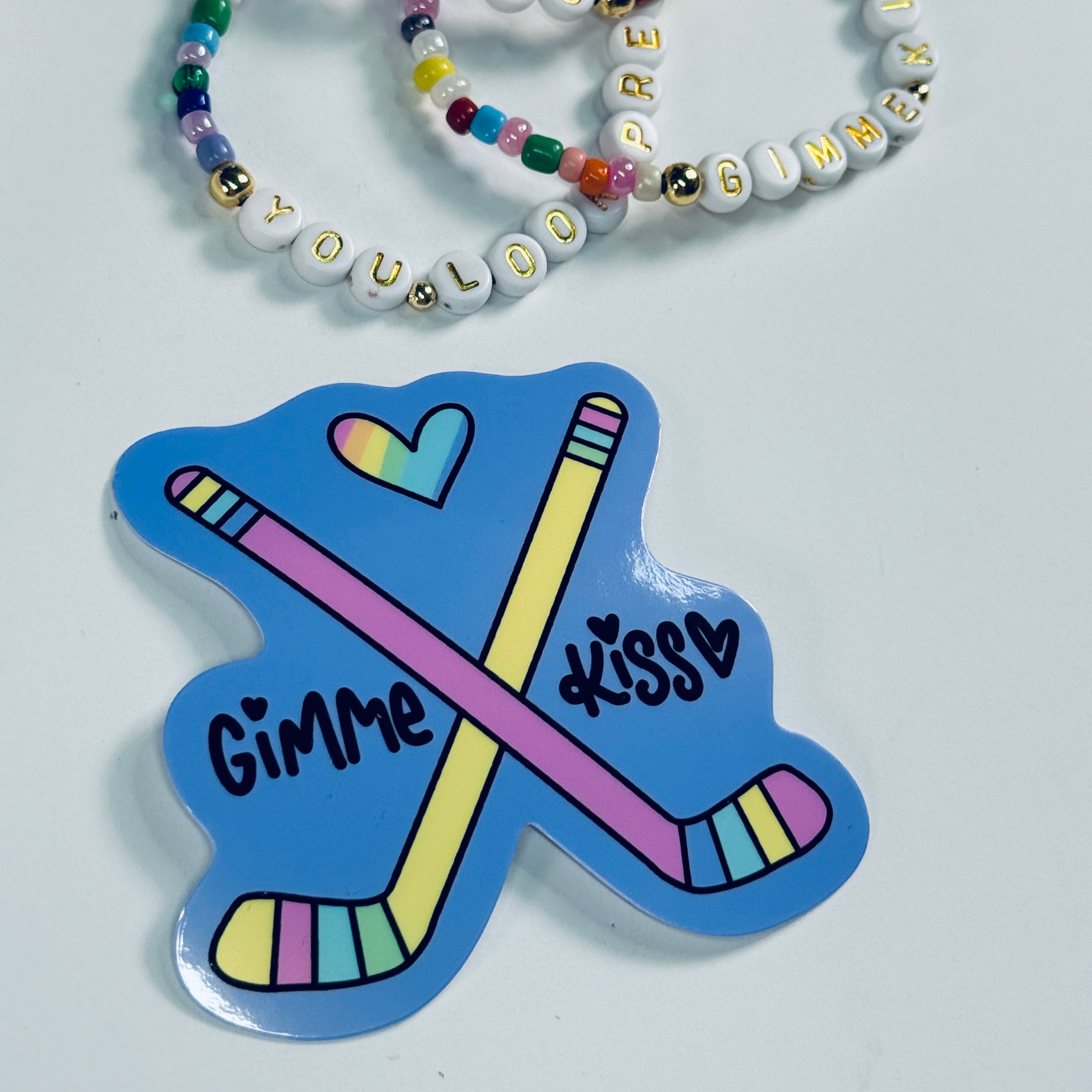 Gimme Kiss Semi-Permanent Vinyl Sticker