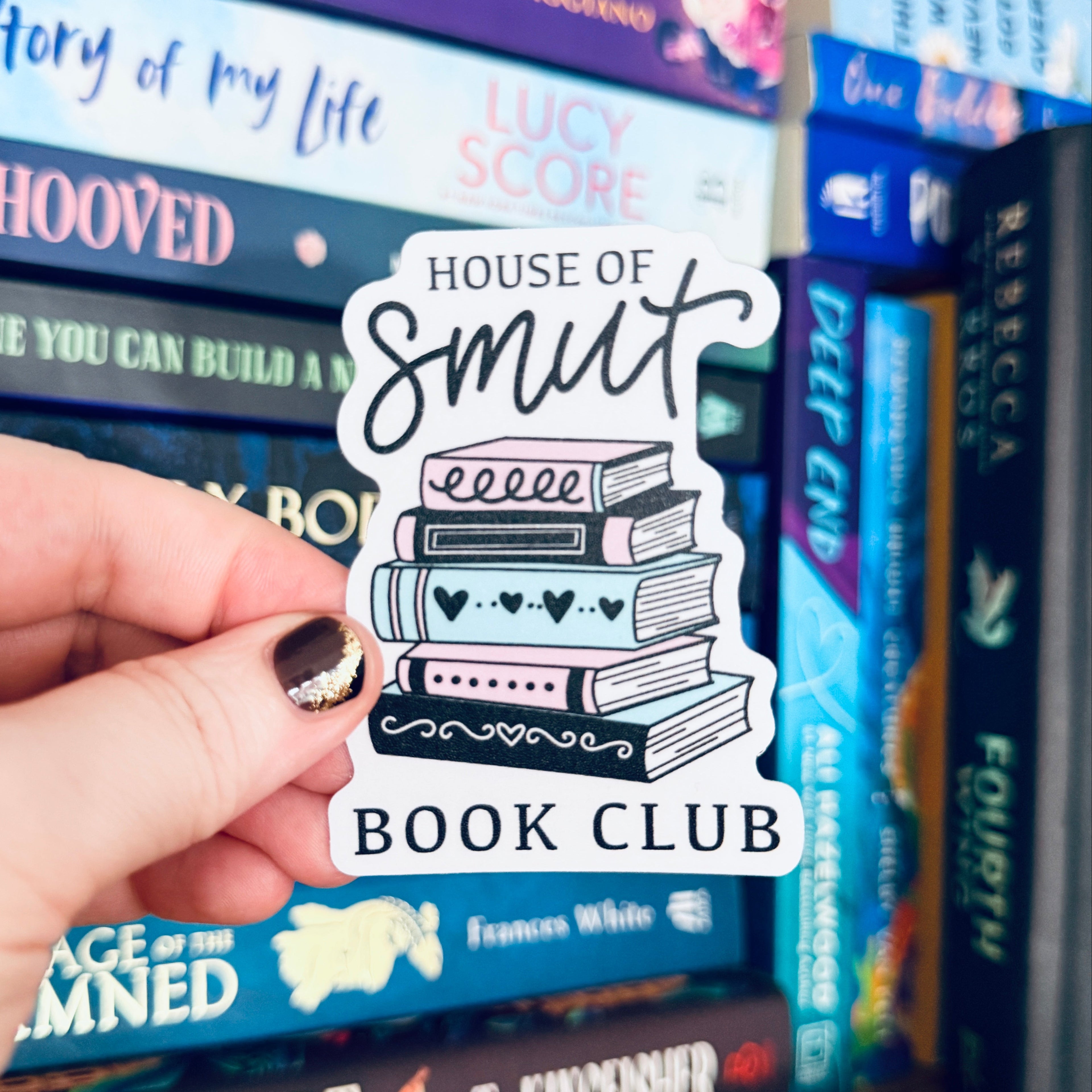 House of Smut Book Club Sticker | Permanent Bookish Decal