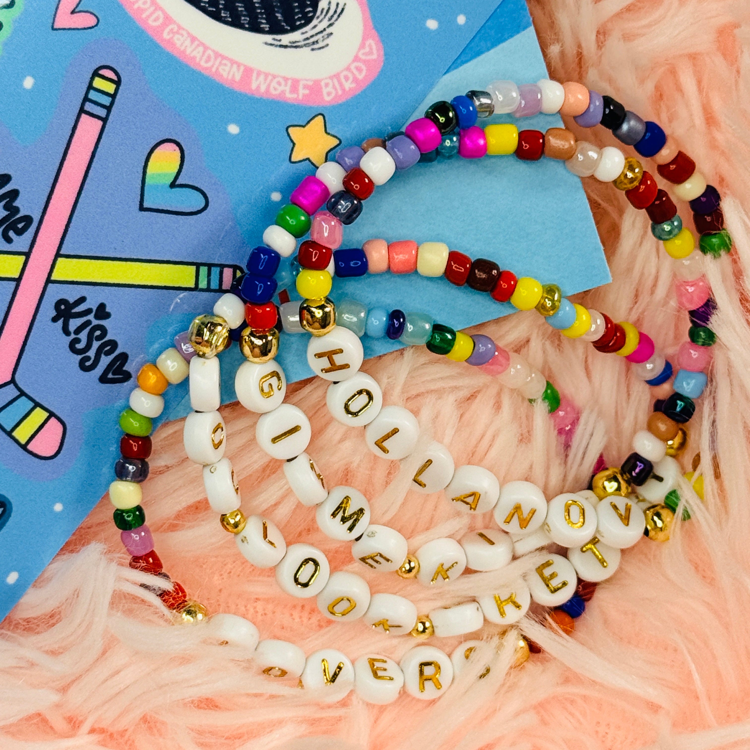 Hockey Romance Book Club Friendship Bracelet Set