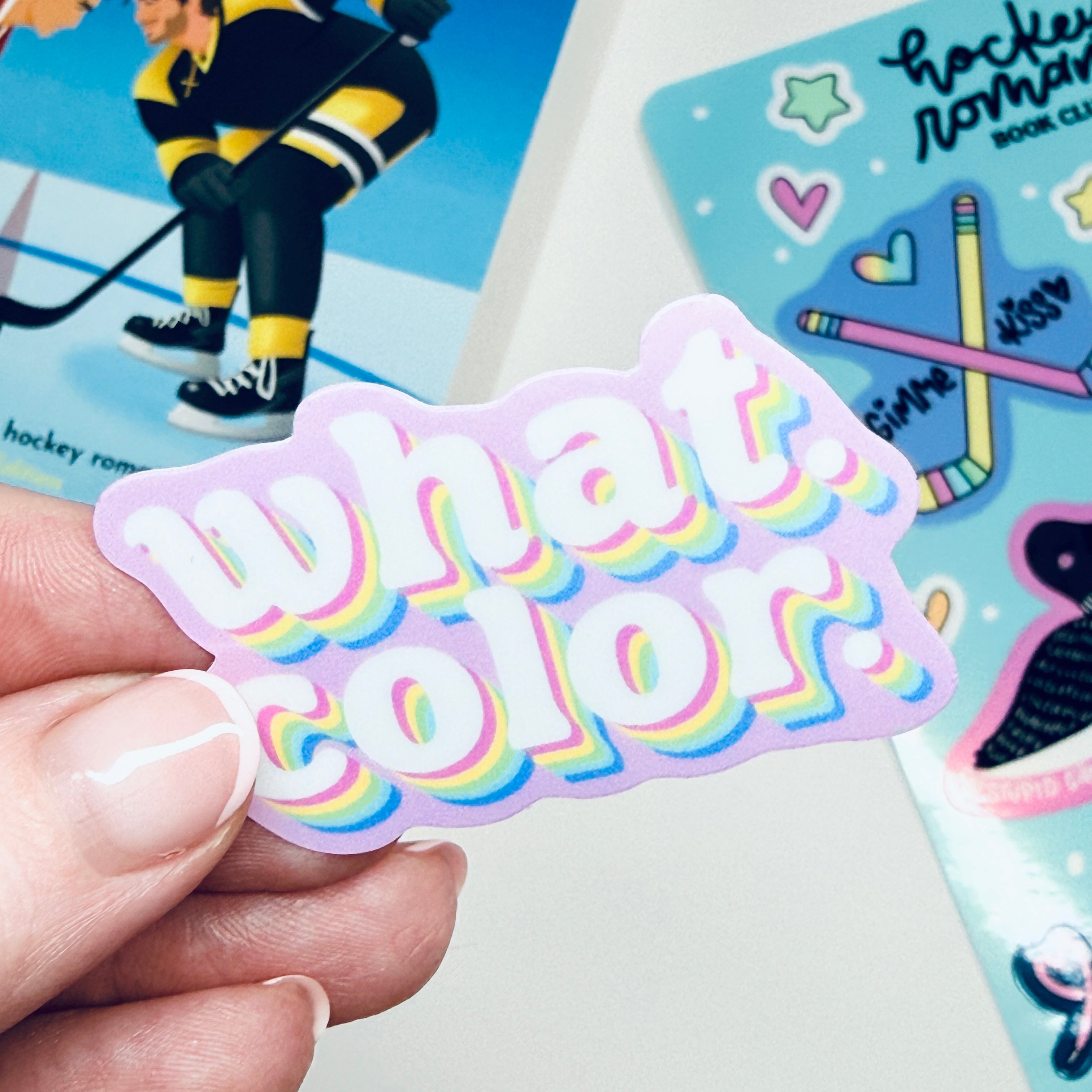 WHAT. COLOR. Semi-Permanent Vinyl Sticker