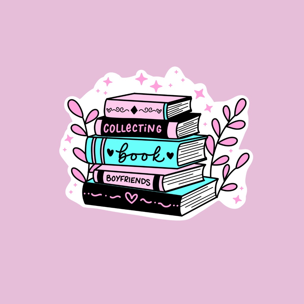 Collecting Book Boyfriends Sticker | Removable Bookish Decal