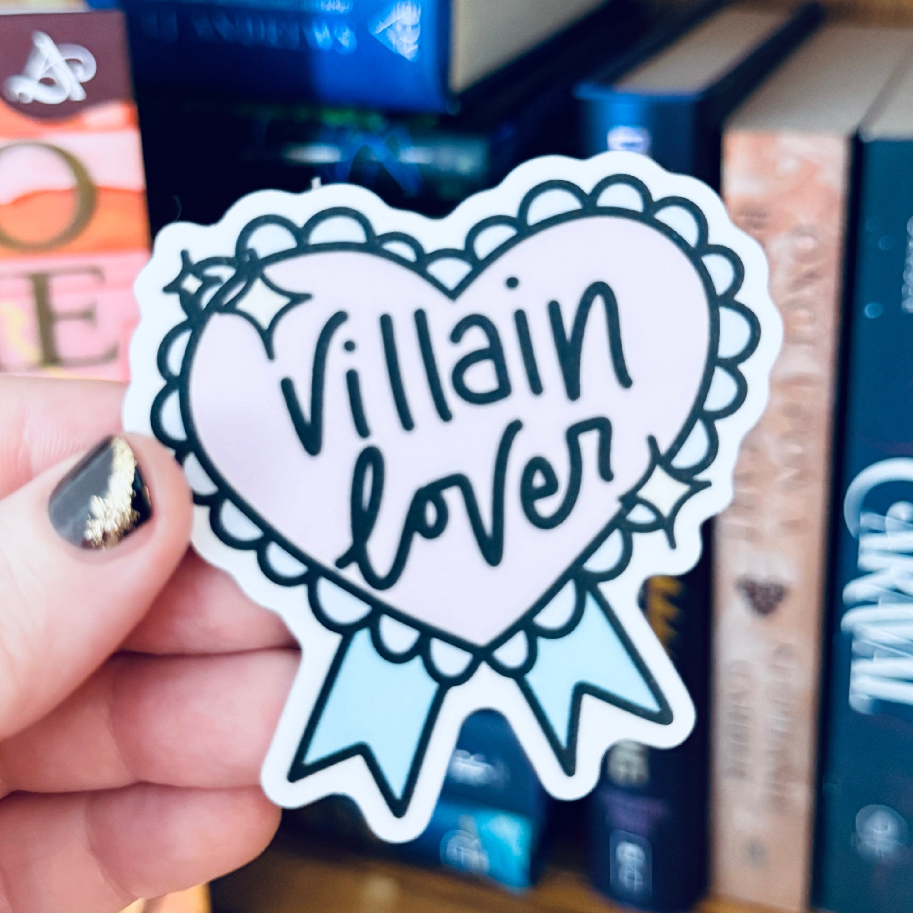 Villain Lover Sticker | Permanent Bookish Villain Lover Decal
